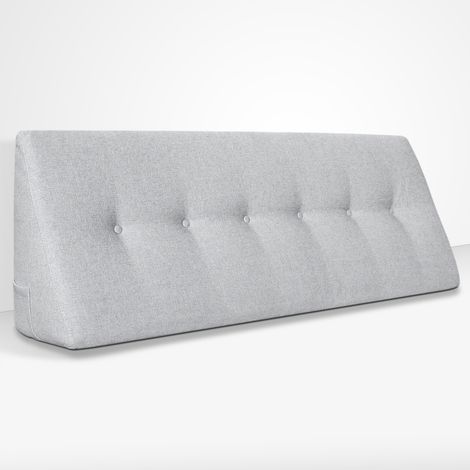 EVERGREENWEB - Cuscino da Lettura ergonomico, Cuscino Schienale a Cuneo per Letto e Divano  Cuscino Per gambe  Testata letto  Misura 160x26 cm  Colore Ghiaccio  100% Made in ItalyCHILL PILLOW (1/5)