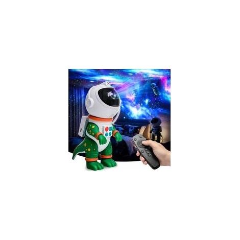 Projecteur de ciel étoilé dinosaure astronaute, veilleuse galaxie avec 8 modes, rotation à 360° et minuterie (1/5)