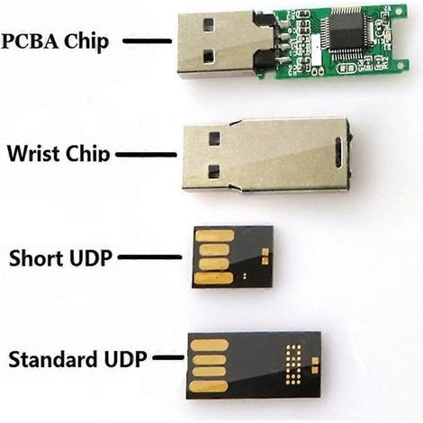 Clé USB DIY avec 1 puce, circuit imprimé pour puce USB 3.0, contrôleur principal, mémoire pour clé USB, carte PCB USB, CLES, module USB, 64 Go (1/5)