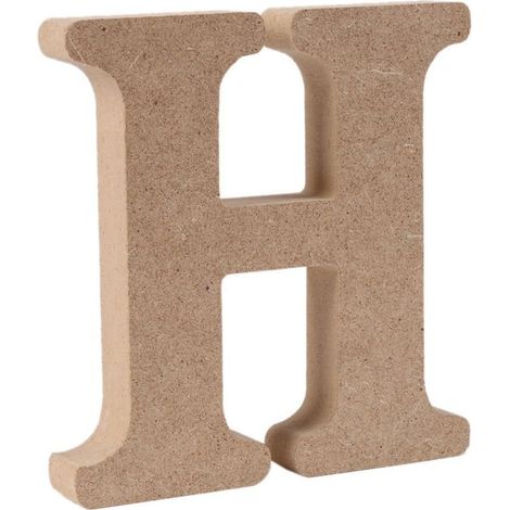 MINKUROW Lettres décoratives en bois (H) Couleur naturelle 26 Alphabet au choix pour prénom enfant Mariage Anniversaire Fête Déco maison chambre (1/5)