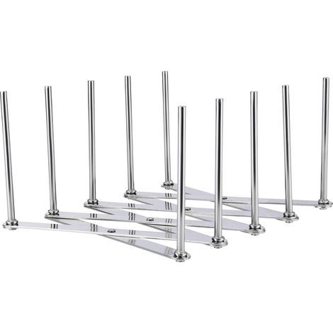 Deckelhalter, Tellerhalter, Rippchenhalter, Edelstahl, Deckel- und Tellerhalter, verstellbarer Deckelhalter mit 4 verstellbaren Nischen (1/5)
