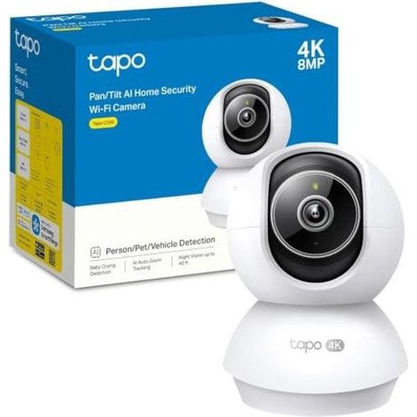 4K 8MP Camera Interieur WiFi 360 Connectée C250(EU) - Blanc Opaque - Nuit couleur - Montage au plafond - Tablette - Micro SD (1/5)