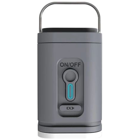 Pompe à air électrique portable, couleur grise, rechargeable, pour un gonflage portable et une utilisation à domicile ou en extérieur.-AquaForge