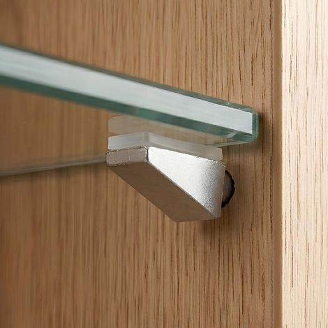 20 Pièces Supports d’Étagères et Supports pour Verre en Zamak avec Embout Antidérapant pour Étagères et Verre - EVOTRADE (1/5)