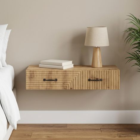 Table d'appoint murale 87,5 x 34,5 x 17 cm Bois d'ingénierie vidaXL