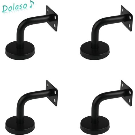 DOLASO Edelstahl-Handlaufhalterungen, Set mit 4 Treppengeländer-Wandhalterungen (1/4)
