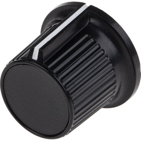 Bouton de potentiomètre RS PRO, Axe de 6.35mm, Diamètre de 21mm, Vis sans tête (1/5)