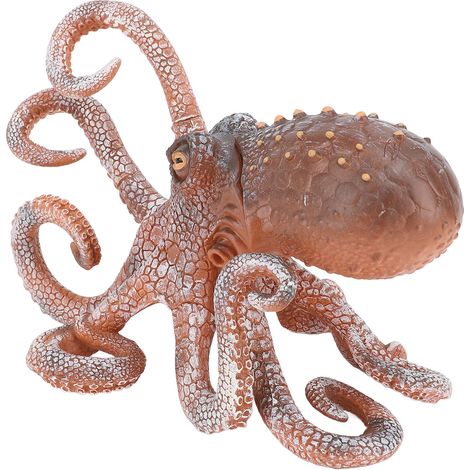 Grande figurine de pieuvre réaliste en PVC, jouet animal marin, décoration éducative. (1/5)