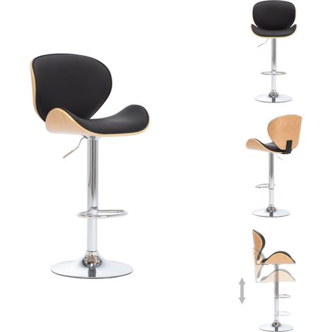 Barhocker - Living Barhocker Schwarz Kunstleder (1/5)