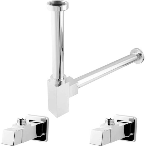 Siphon PaulGurkes avec vannes d'angle design