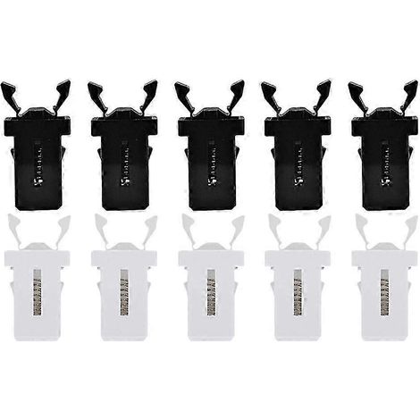 Lot de 10 pièces de rechange pour verrou de poubelle, boucles de pression universelles pour couvercle de poubelle, clip de réparation pour loquet de couvercle de poubelle, bouton-poussoir en T (1/4)