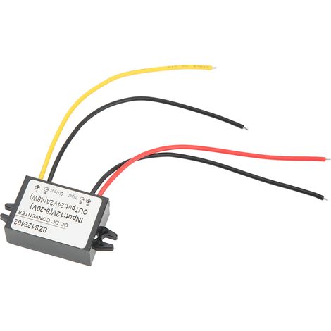 Module convertisseur DC-DC élévateur de tension étanche IP67 boîtier PP 12V 9-20V à 24V 2A (1/5)