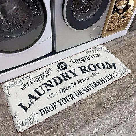 Tapis De Sol - 50 x 120 cm - Antidérapant - Pour Cuisine Salle De Bain Entrée - 1 Pièce (1/4)