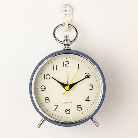 Réveil analogique - 1 pièce, Rond lumière sans tic-tac vintage snooze noir - Type réveil, Couleur noir Étiquette (1/5)