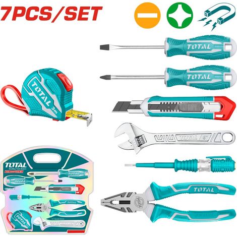 Set cacciaviti pinze e accessori con valigetta 7 pezzi (1/5)