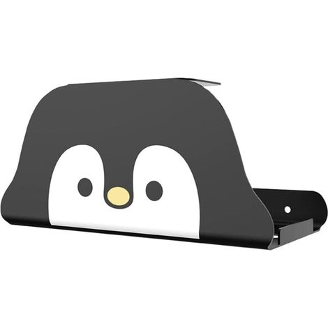royaluxe - Pingouin Forme Papier Porte- Serviette Mural Poinçon Livraison sous Armoires De Cuisine Serviette Papier Toilette Porte- Papier Porte- Rouleau De Papier Distributeur Organisateur (1/5)