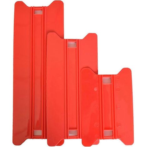 Accessoires auto - Dissolvant de bulles pour film en fibre de carbone rouge (1/5)