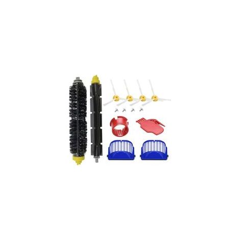 Kit de pièces de rechange pour aspirateur irobot Roomba 600 Series 694 676 675 692 695 677 671 690 680 660 650 620 614 610 600 & 500 Series 595 585 564 T, 1 jeu principal Brosse, 2 filtres, 4 brosses