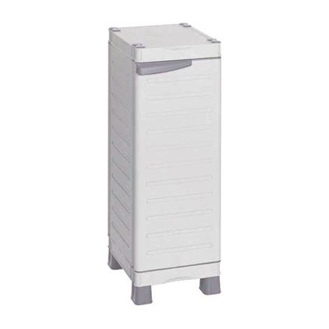 Armoire de stockage RS PRO 1 porte portes en PP à poser au sol, 976 x 438 x 350mm ( Prix pour 1 )