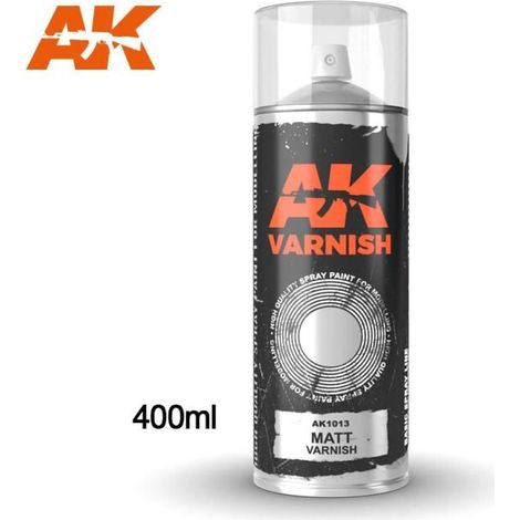 Vernis en bombe - AK Interactive - Matt Varnish Spray - Finition matte - 400 ml - Aérosol