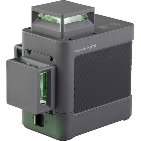 HOTO QWFGJ002 Laser a croce Laser verde Raggio di azione (max.): 30 m
