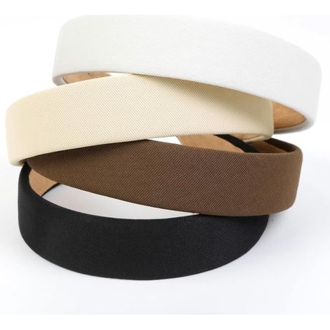 Diadema antideslizante para mujer - Diadema elegante - Sencilla y versátil - Juego de 4 (1/5)