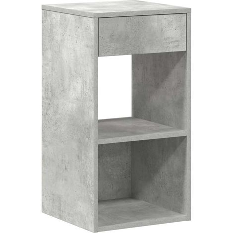 Maison Exclusive - Nachttisch mit Schublade Betongrau 35x34x66,5