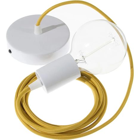 Lámpara colgante creative-cables rm25 cable seda cobre 20 cm (1/3)