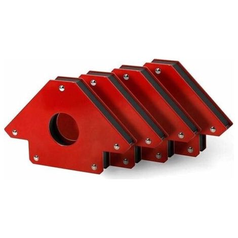 Localisateurs d'angle magnétiques. 2pcs Positionneur de Soudage Magnétique Force de Traction 11KG. Angles Aimantés 45°. 90°. 135°. Équerre Aimanté pour Soudure Rouge. Arrow Welding Magnet (1/3)