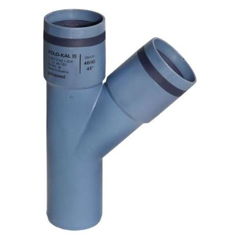 Poloplast POLO-KAL XS-Rohr PKXEA Abzweig Einfachabzweig 50/50/45° 102215