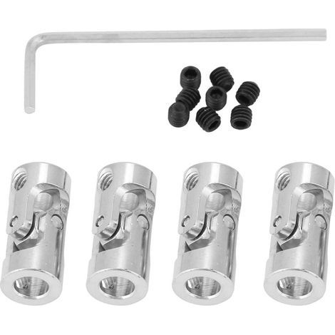 4pcs Shaft Coupling Motor Connector DIY Steering Length 23mm OD 11mm Universal Joint (45mm) (1/5)