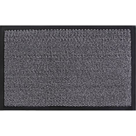 Heavy Duty Commodore Backed Barrier Door Floor Mat, 40x60cm, Grey (1/4)