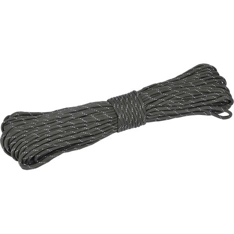 Corde Paracord Réfléchissante 31m - Câble Multibrins 9 Âmes - Pour Camping Chasse Survie - Vert Armée (1/5)