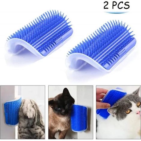 Brosse - 2 PCS - Massage - Collecte de poils - Pour Chats et Chiens (1/4)