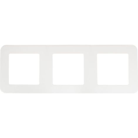 Marco PC 3 Módulos para Mecanismos Classic Blanco