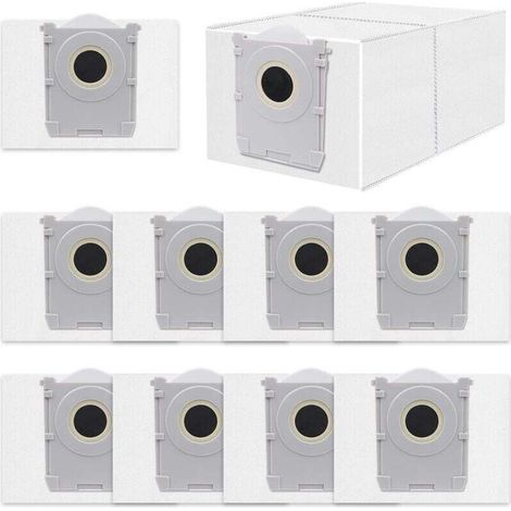 10 sacchetti di ricambio per aspirapolvere robot ECOVACS T50 Pro Omni/T50 Max Pro/T50 Omni/X8 PRO/X9 PRO, XU, accessori per sacchetti di polvere al carbone attivo - KZQ (1/4)