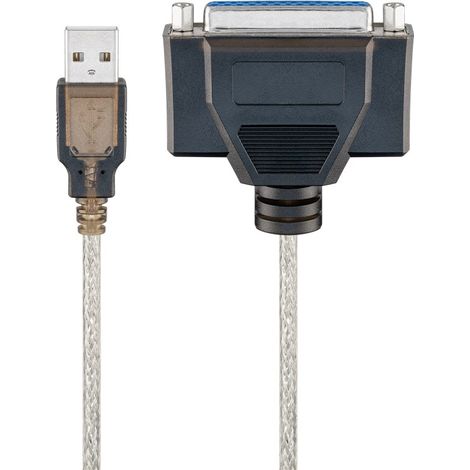 Goobay USB A - 25-pin D-Sub 1.5m USB 1.1 A - Adaptador para cable (USB 1.1 A, 25-pin D-Sub, Male connector / Female connector, 1,5 m) (1/2)
