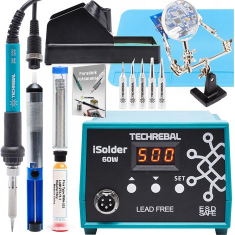 Stazione saldante TECHREBAL 936 con kit di saldatura completo MAX PACK KIT-2022-4 (1/5)
