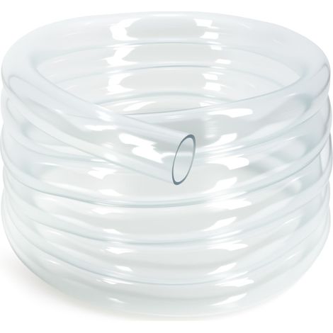 Tuyau Flexible en PVC de 22 x 24 mm, Tube en Plastique Transparent de 5 Mètres, Tuyau à Paroi Mince d'une Épaisseur de Paroi de 1 mm pour Applications Basse Pression (1/5)