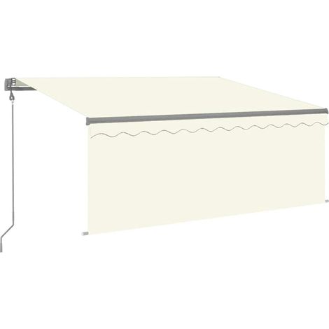 Maison Exclusive - Tenda da Sole Retrattile Automatica con Parasole 3x2,5m Crema