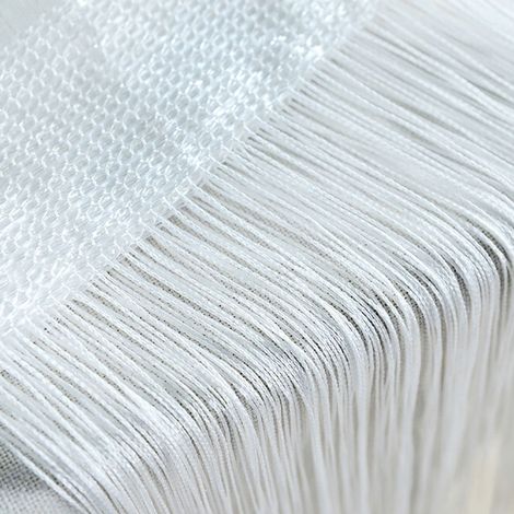 Curtains - String - Net Design - Light Filtering - Door Mounted - Cut To Size - 1 Pair