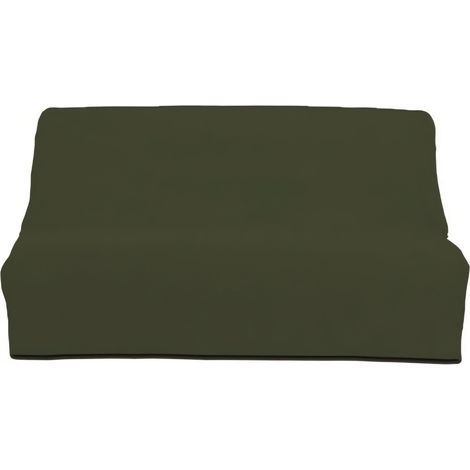 Soleil D Ocre – Housse de canapé clic-clac en coton vert – Dimensions 185-200 x 120-140 cm – Ne recouvre pas le dos – Modèle PANAMA