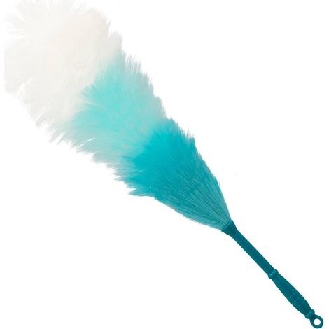 Plumero electrostático tricolor - azul pato aqua blanco - Tendance (1/2)