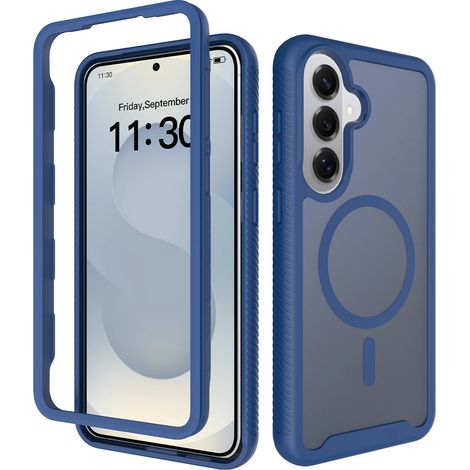 (Samsung A26 bleu) Cadre transparent à 360° à l'avant et à l'arrière (1/5)