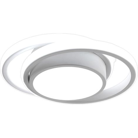 DELIPOP Moderne LED-Deckenleuchte 32W 6500K Weiß, geeignet für Schlafzimmer, Wohnzimmer und Flur – Weißes Licht – Größe: 27 x 22 x 6 cm (1/5)