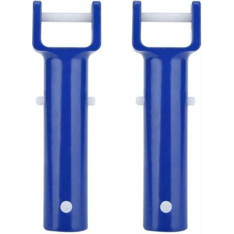 2Pcs Blue Handle Swimming Pool Spa Clip Pool Accessories Flexible Spa And Swimming Pool Vacuum Head (1/5)