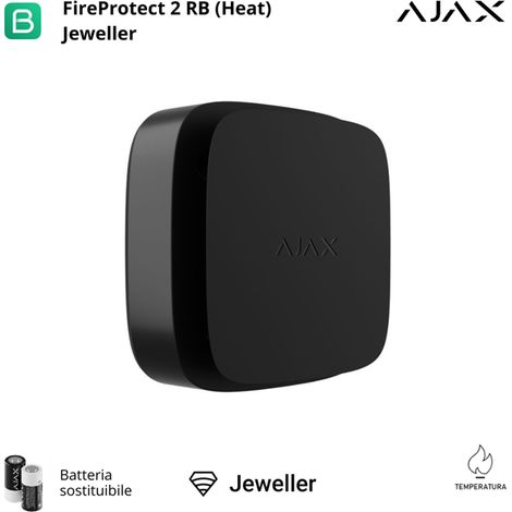 AJAX - 63209 - FireProtect 2 RB (Heat) ASP , Rilevatore di calore wireless