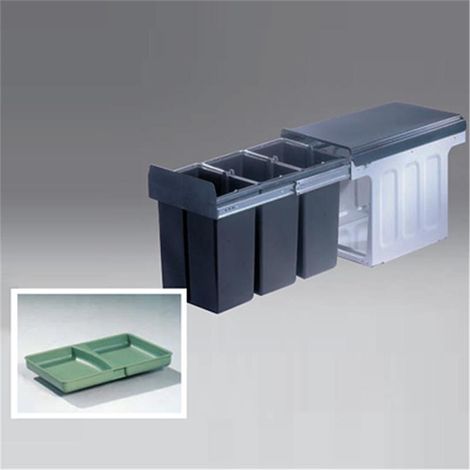 WESCO 857411-11 Einbau Abfallsammler Profiline Bio-Trio Small 30 DT (1/3)