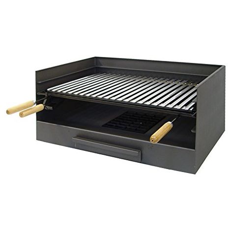 Imex El Zorro 71514 Cassetto per barbecue in acciaio inox con griglia (1/4)