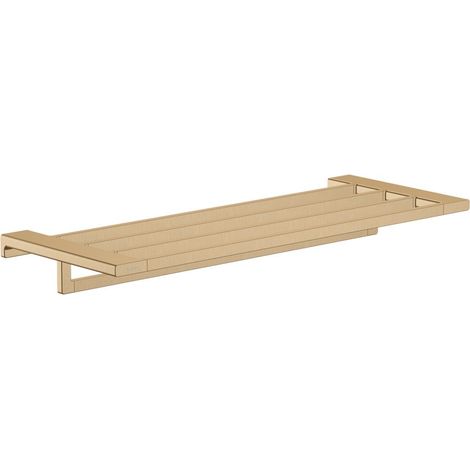 Hansgrohe AddStoris - Ablage mit Handtuchhalter Länge 65 cm, Bronze gebürstet 41751140 (1/4)